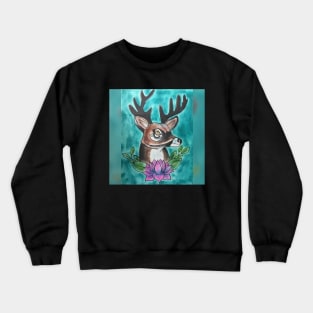 Lotus Deer Crewneck Sweatshirt